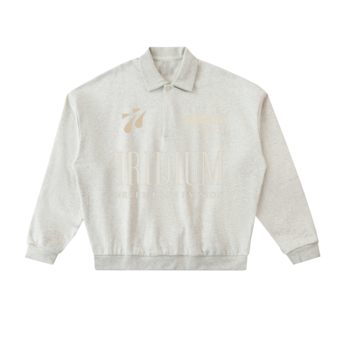 Iridium  Fleece Polo Sweatshirt