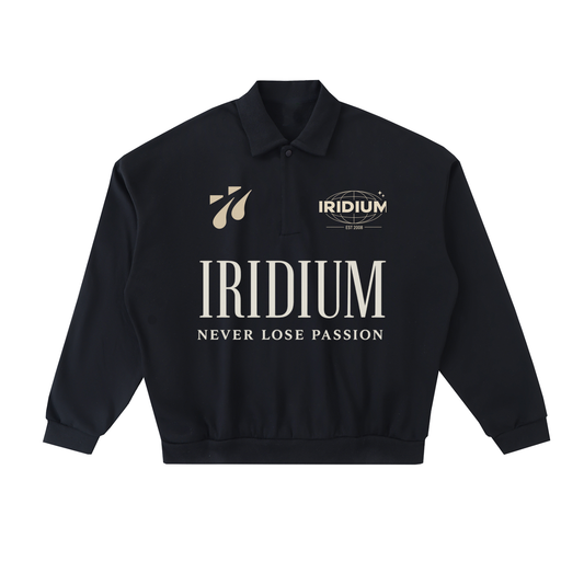 Iridium  Fleece Polo Sweatshirt