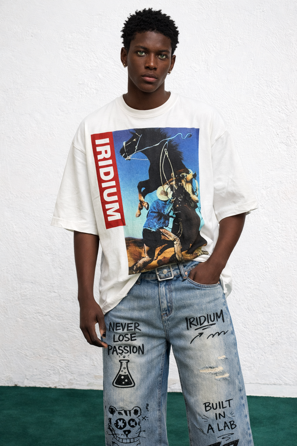 Pressure Again Vintage Wash Distressed Denim Jeans