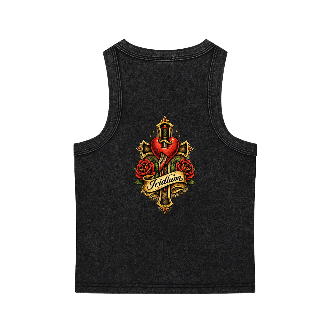 Heart Snow Washed Tank Top