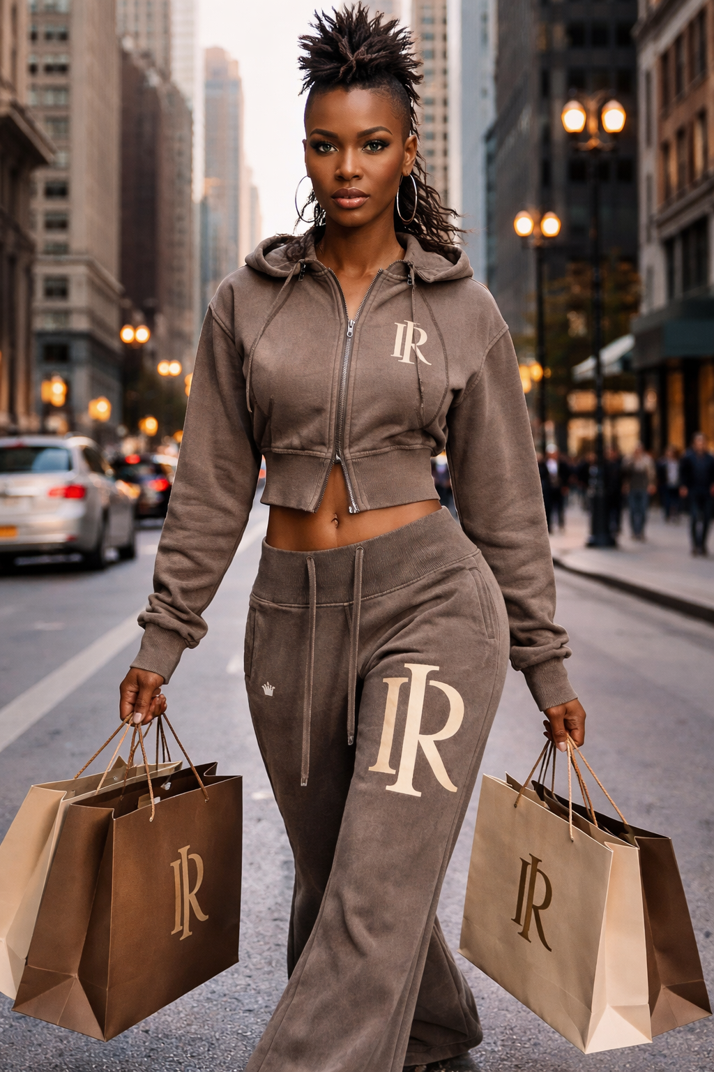 My Boo Washed Cropped Fleece Hoodie