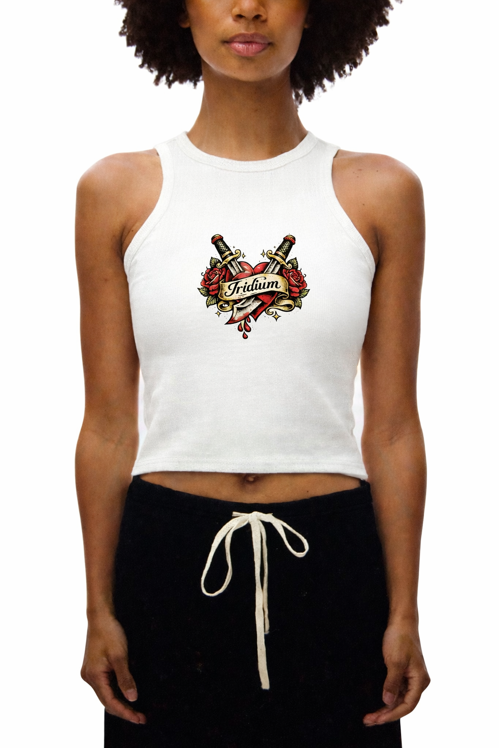 Heart Snow Washed Tank Top