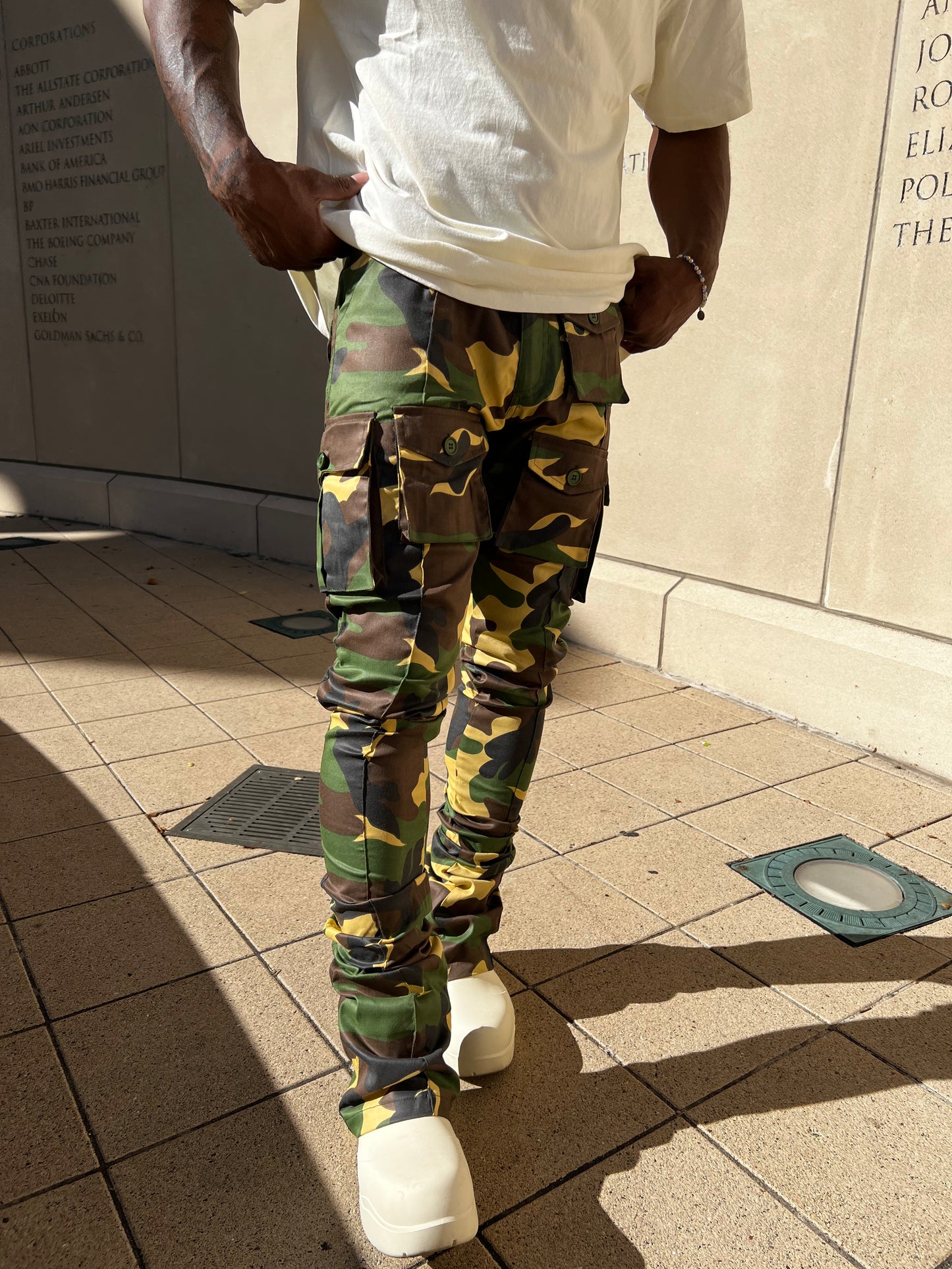 Camo Stacked Cargo Pants 2.0