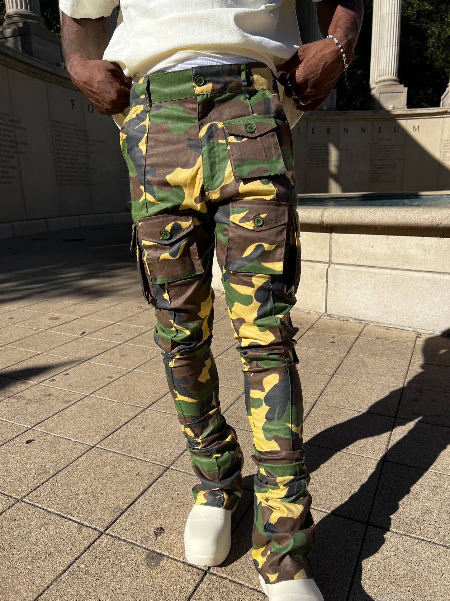 Camo Stacked Cargo Pants 2.0