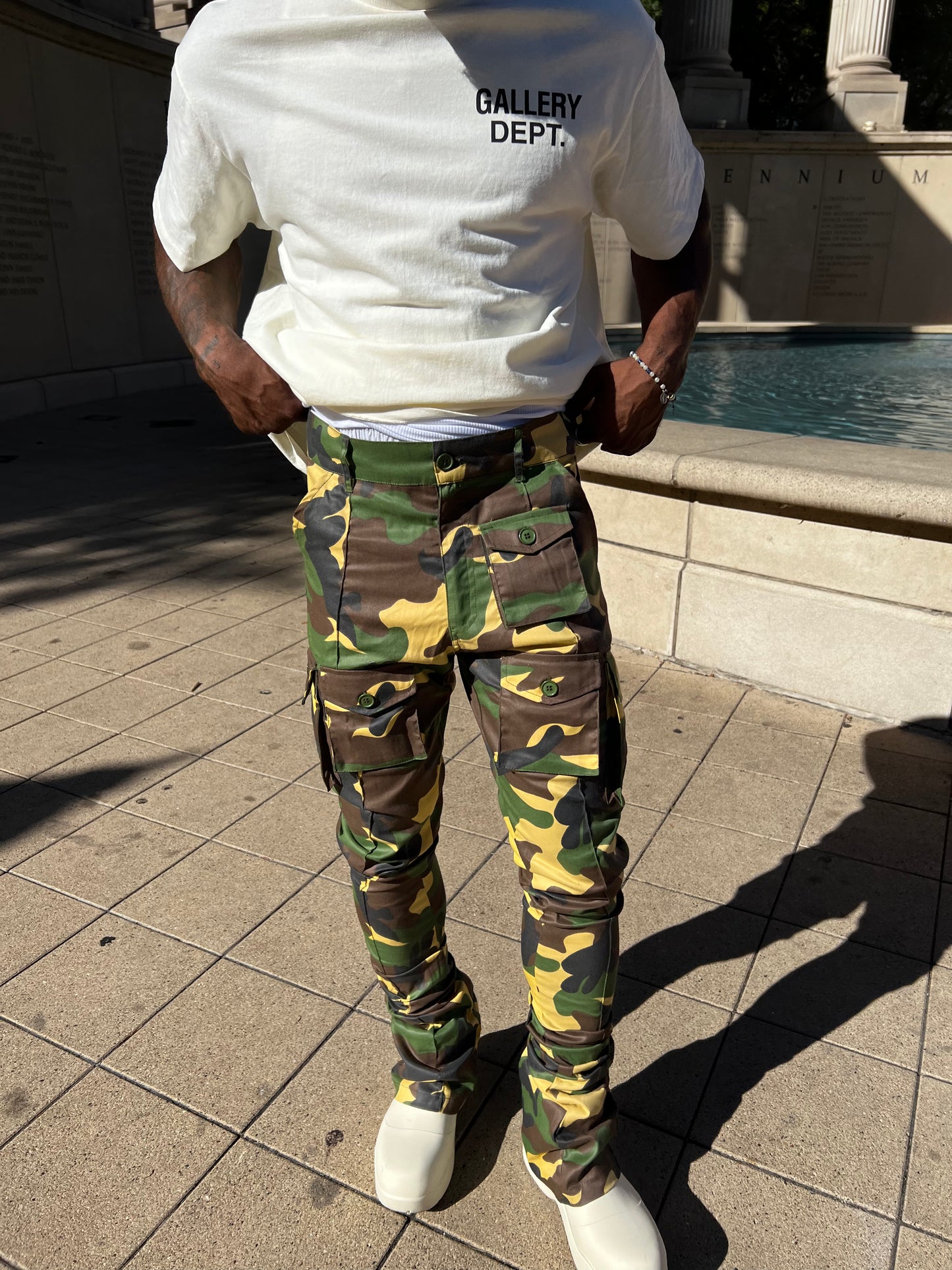 Camo Stacked Cargo Pants 2.0
