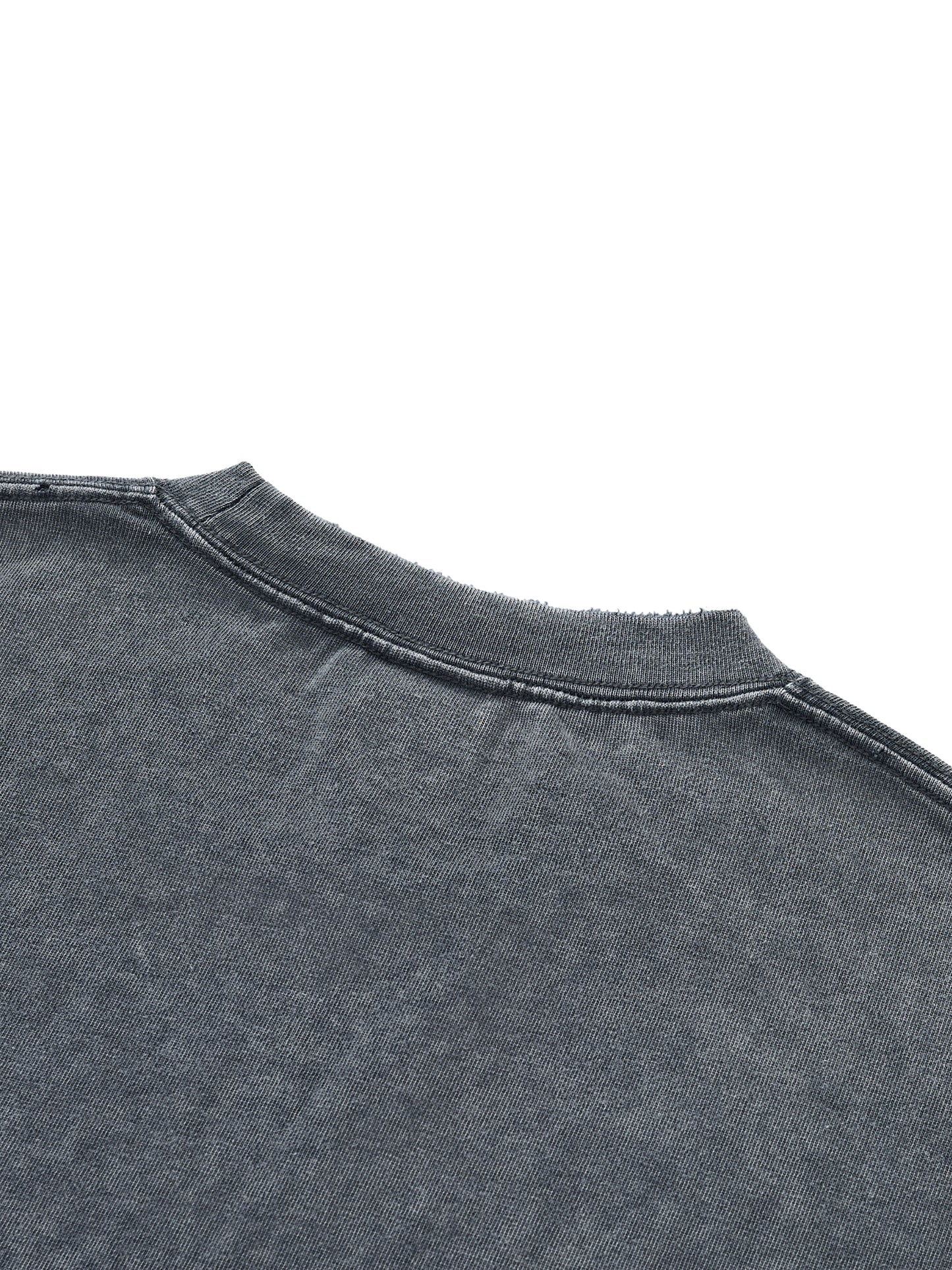 Taming Chaos Snow Wash Raw-Hem Boxy T-s