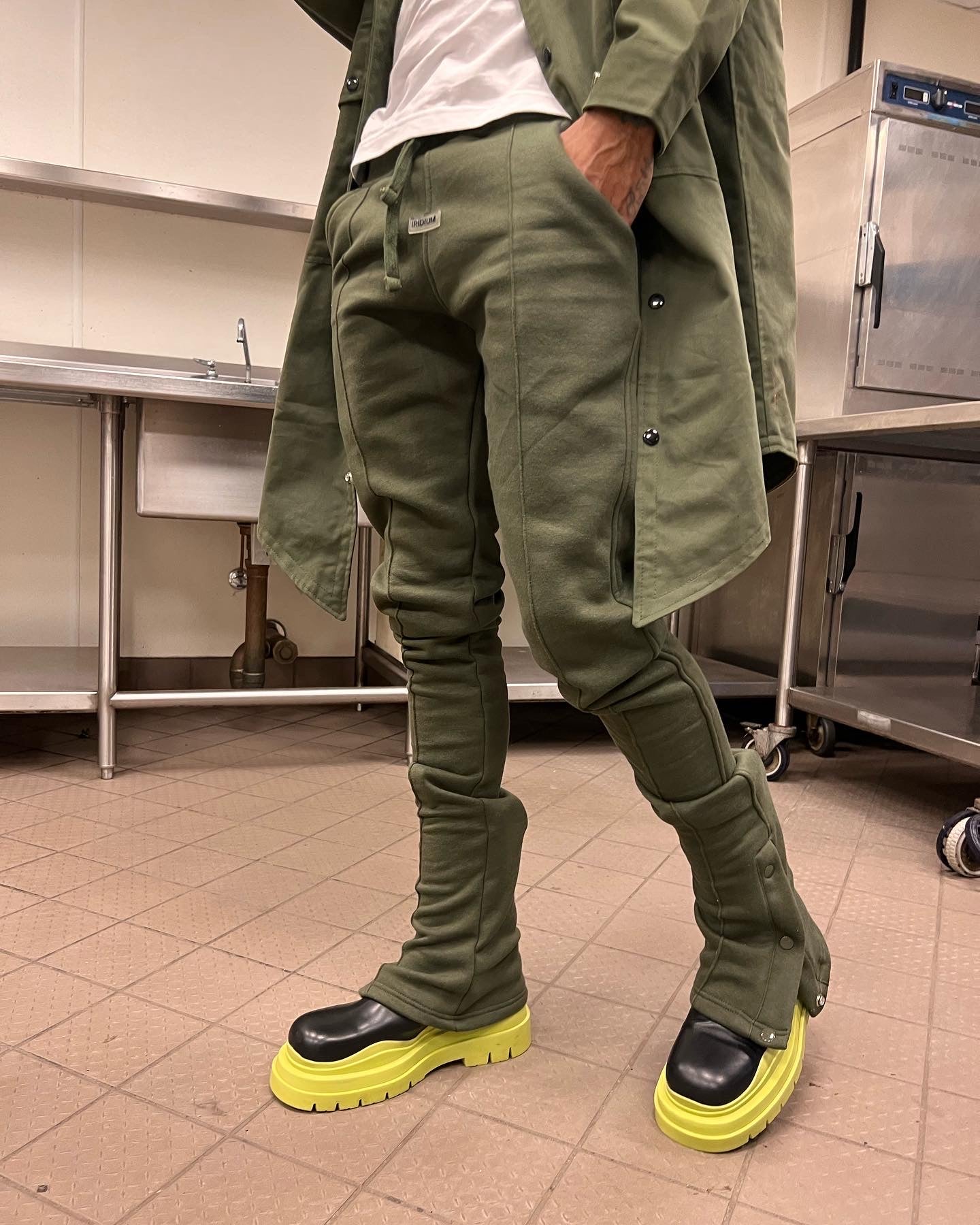 Khaki V Trench Coat