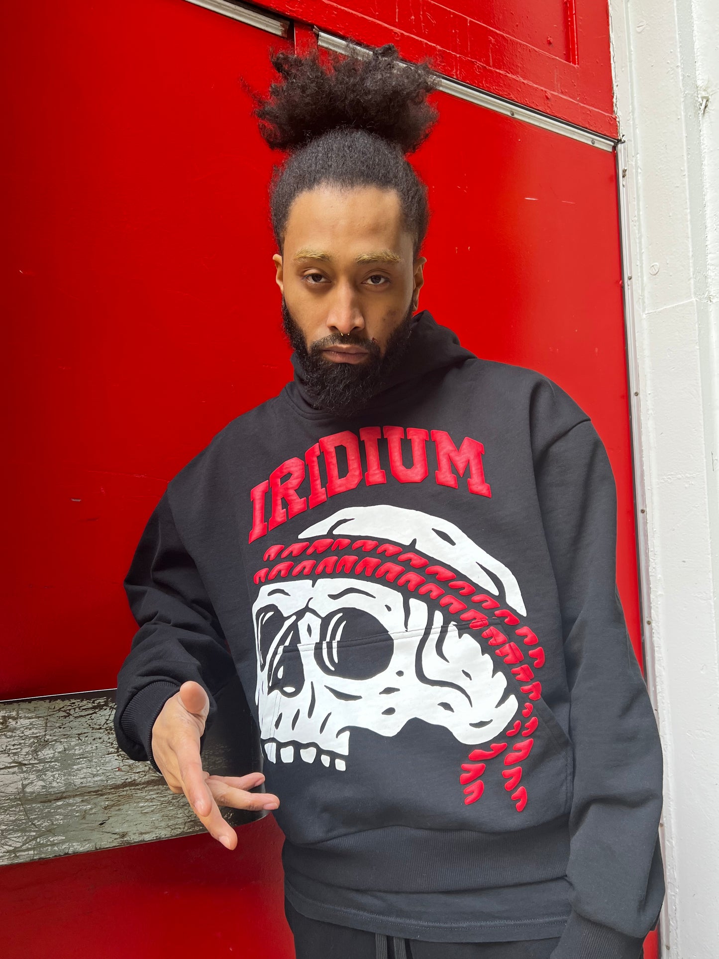 Red Skully Hoodie