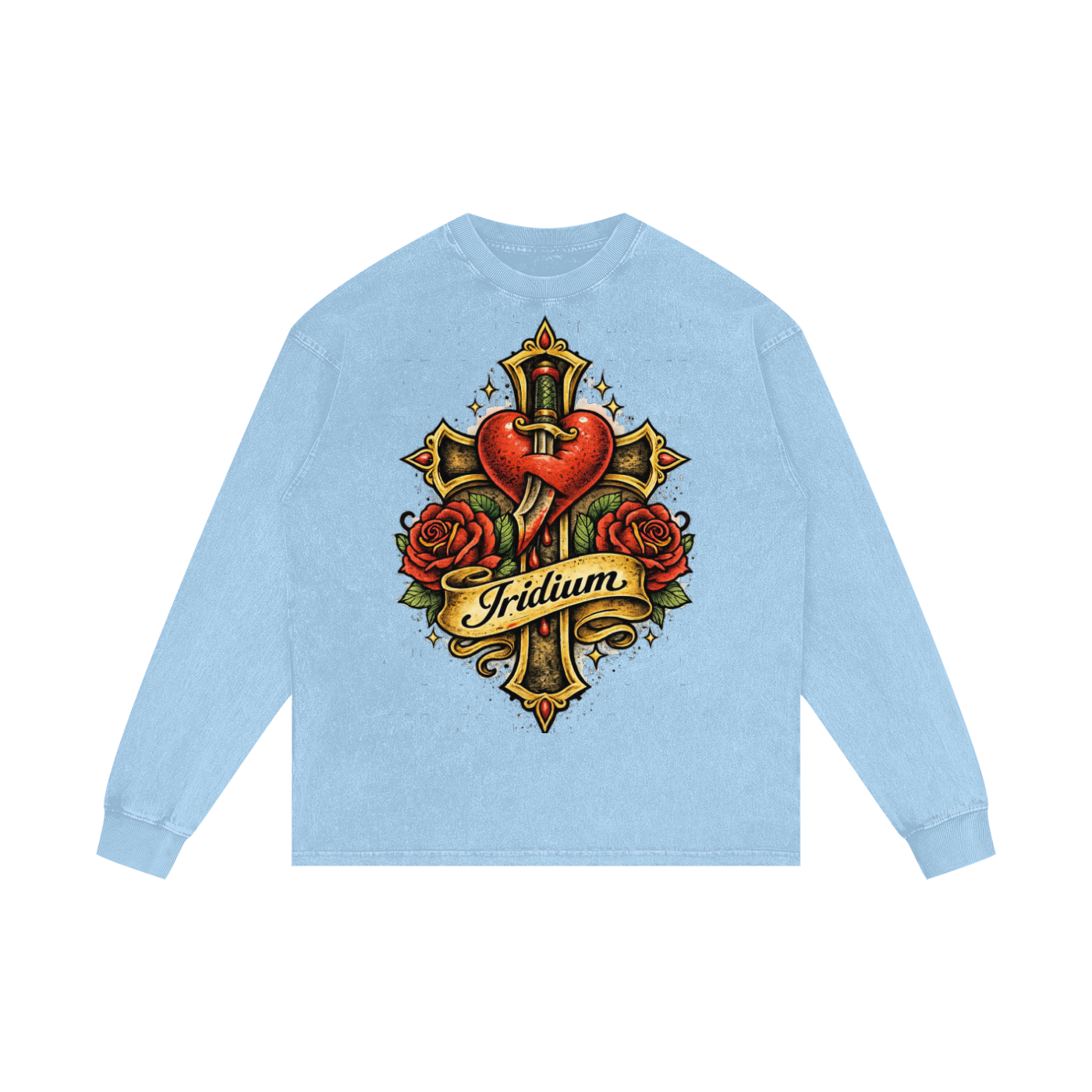 Love Wins Acid Wash Oversize Long Sleeve T-Shirt