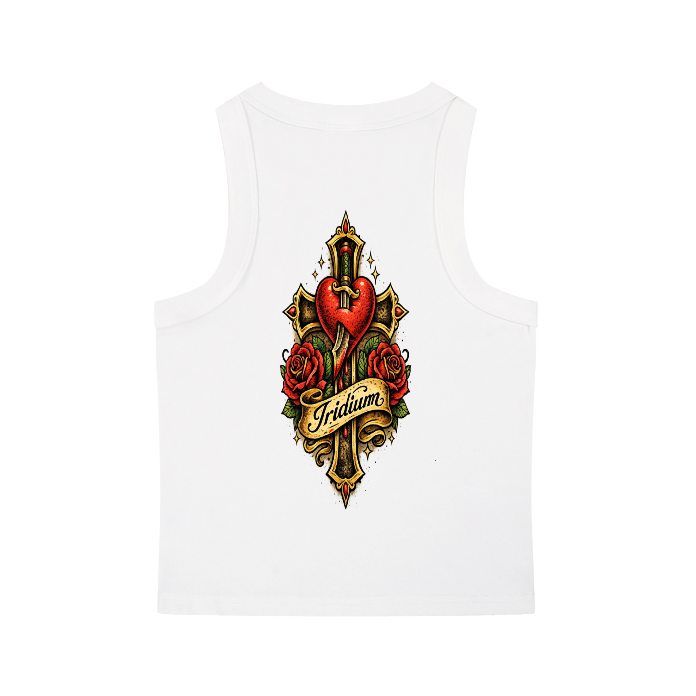 Heart Snow Washed Tank Top