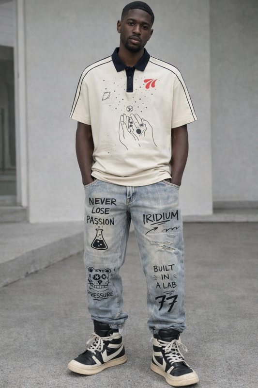 Pressure Again Vintage Wash Distressed Denim Jeans