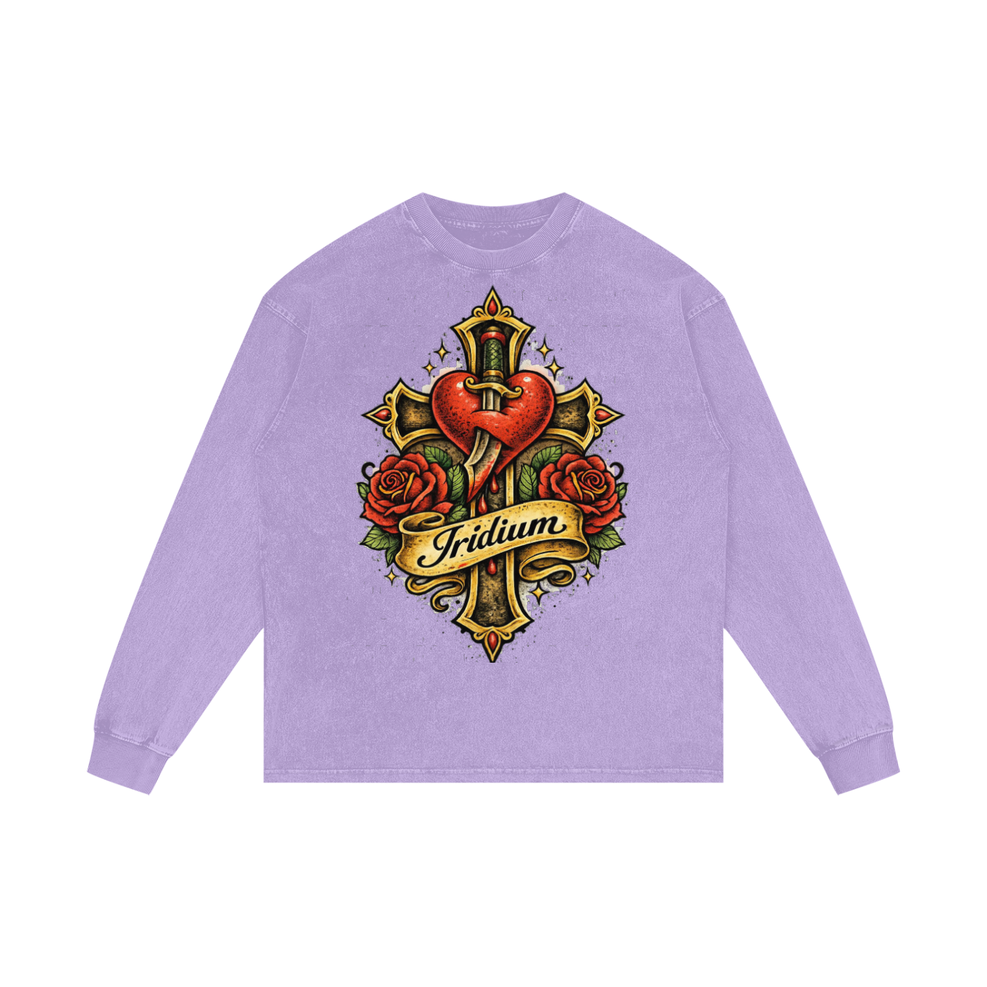 Love Wins Acid Wash Oversize Long Sleeve T-Shirt