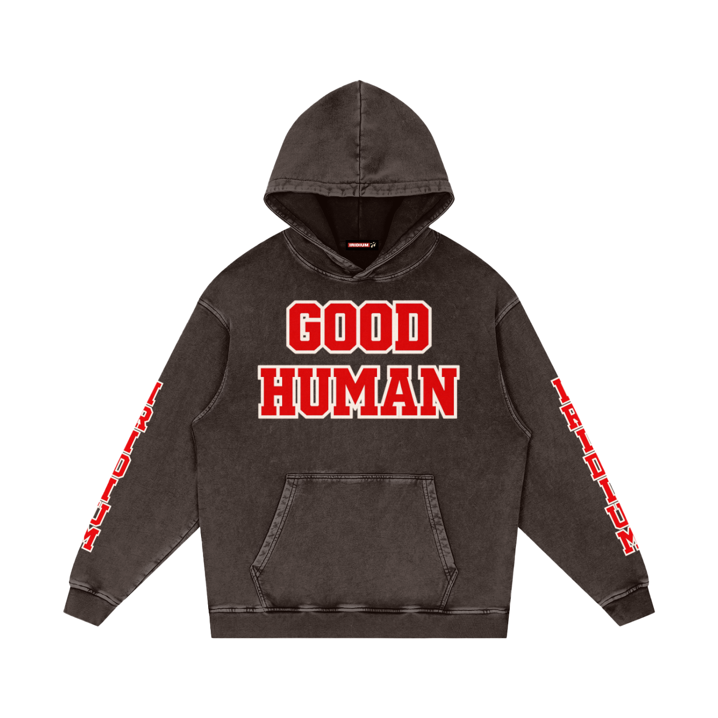GH Snow Washed Loose Cotton Hoodie