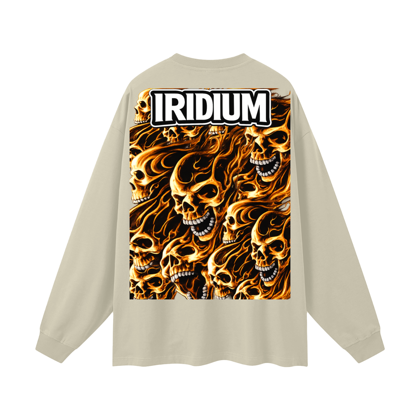 Skull Flame Long Sleeve T-Shirt