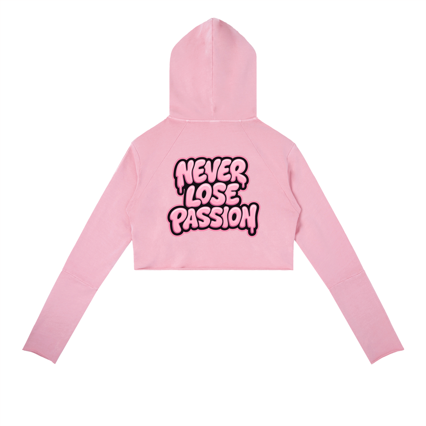 Shawty Pink Vintage Washed Raw Edge Hoodie