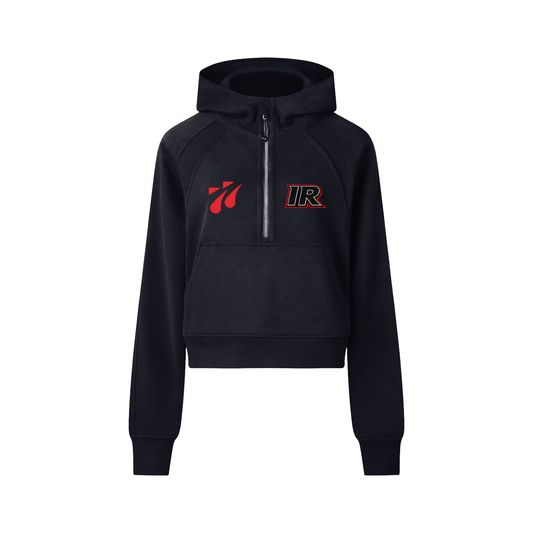 IR Cropped Half-Zip Hoodie