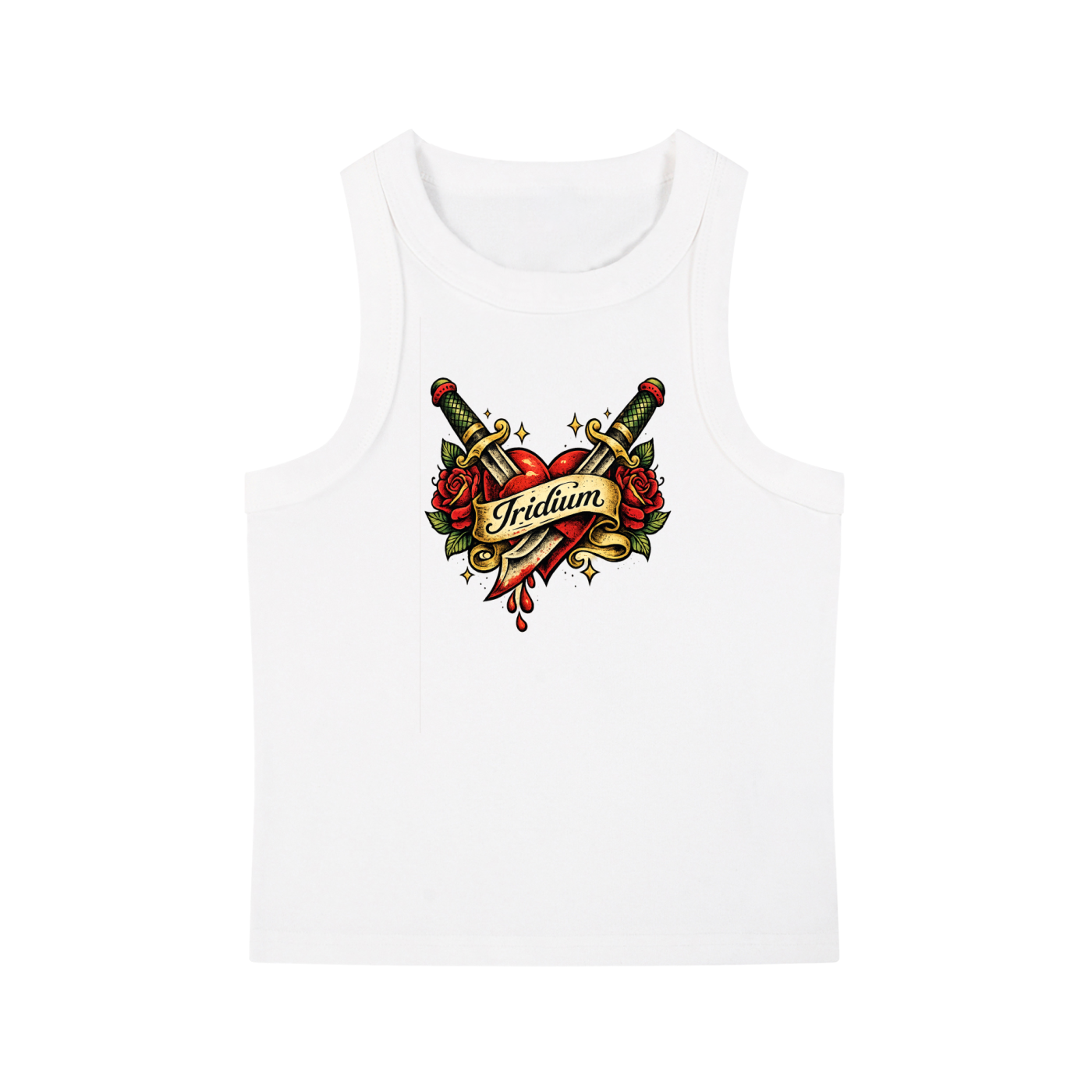 Heart Snow Washed Tank Top