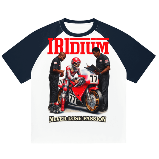 ninja bike Color-Blocked Raglan Sleeve T-Shirt