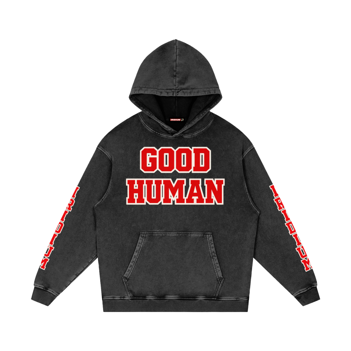 GH Snow Washed Loose Cotton Hoodie