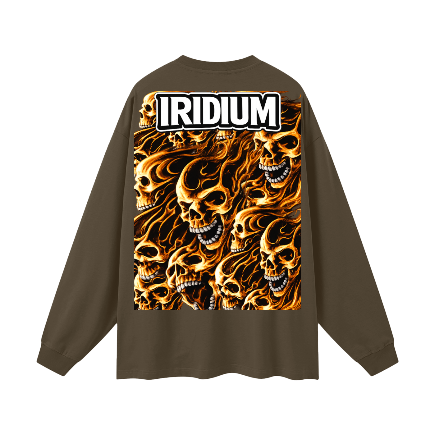 Skull Flame Long Sleeve T-Shirt