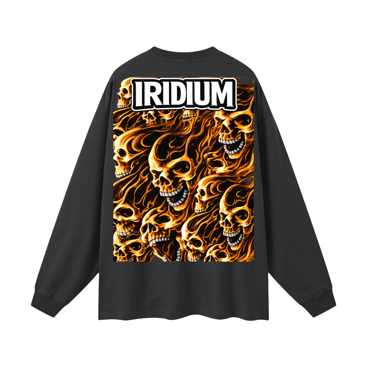 Skull Flame Long Sleeve T-Shirt
