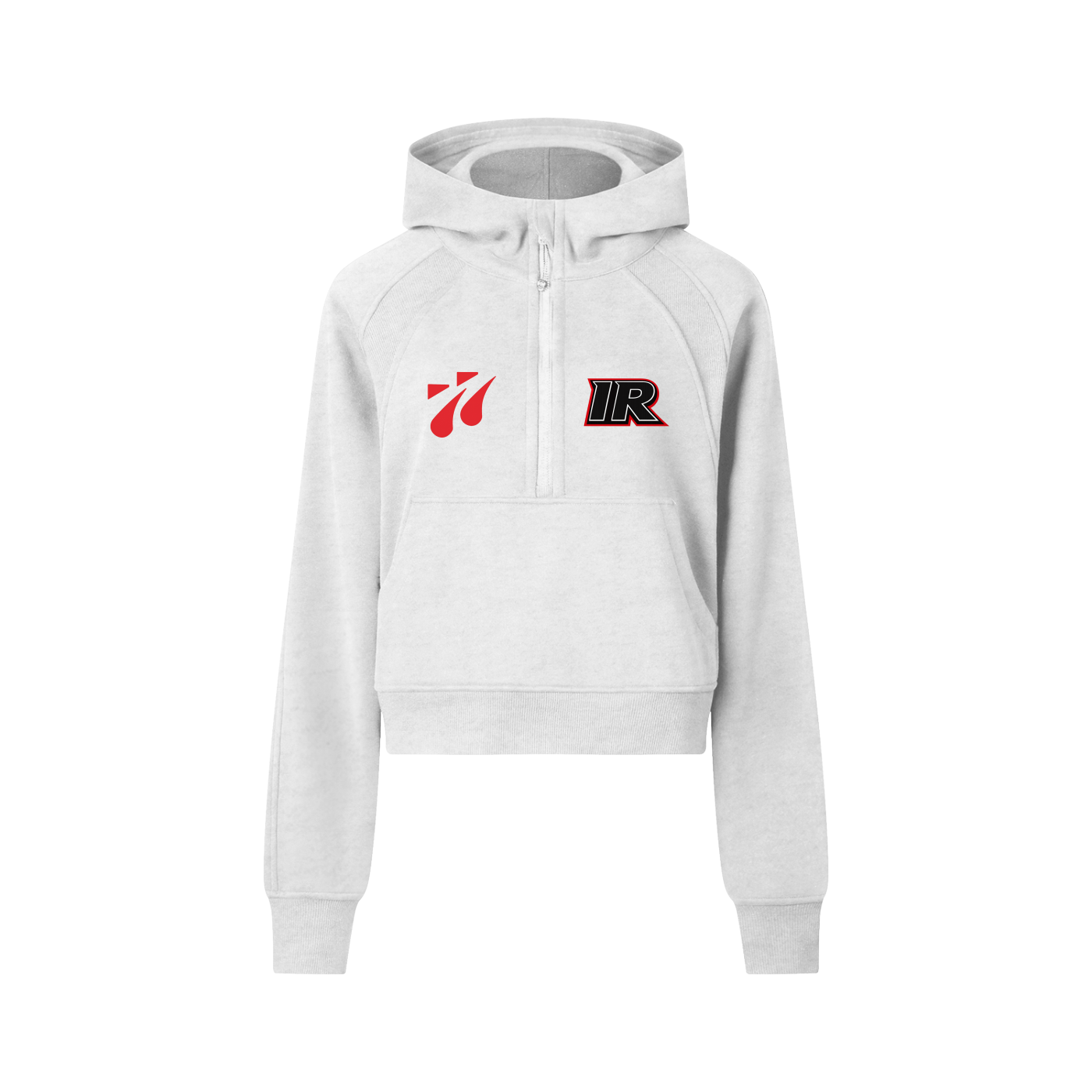 IR Cropped Half-Zip Hoodie
