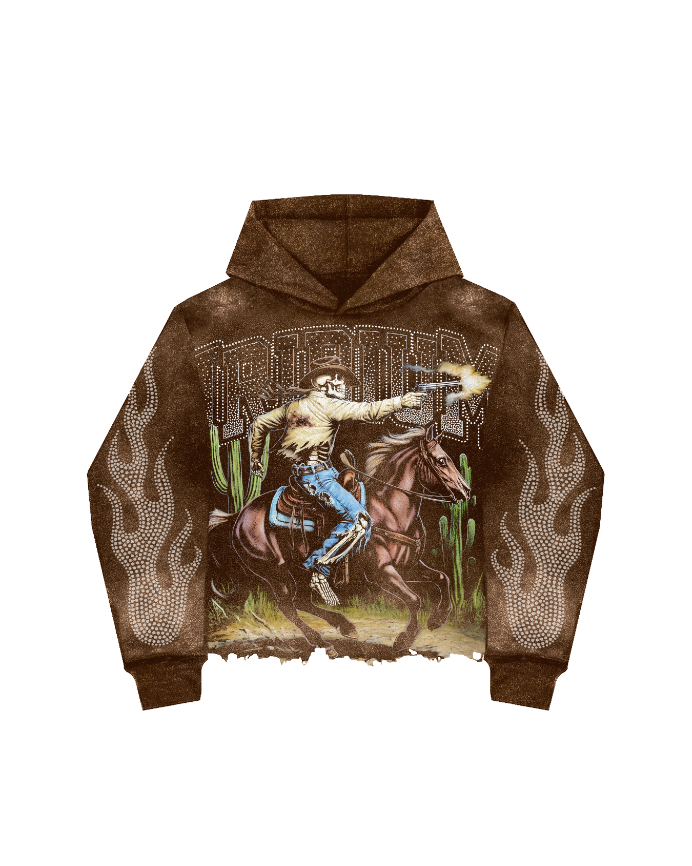 GUNSLINGER INFERNO HOODIE DUST BROWN