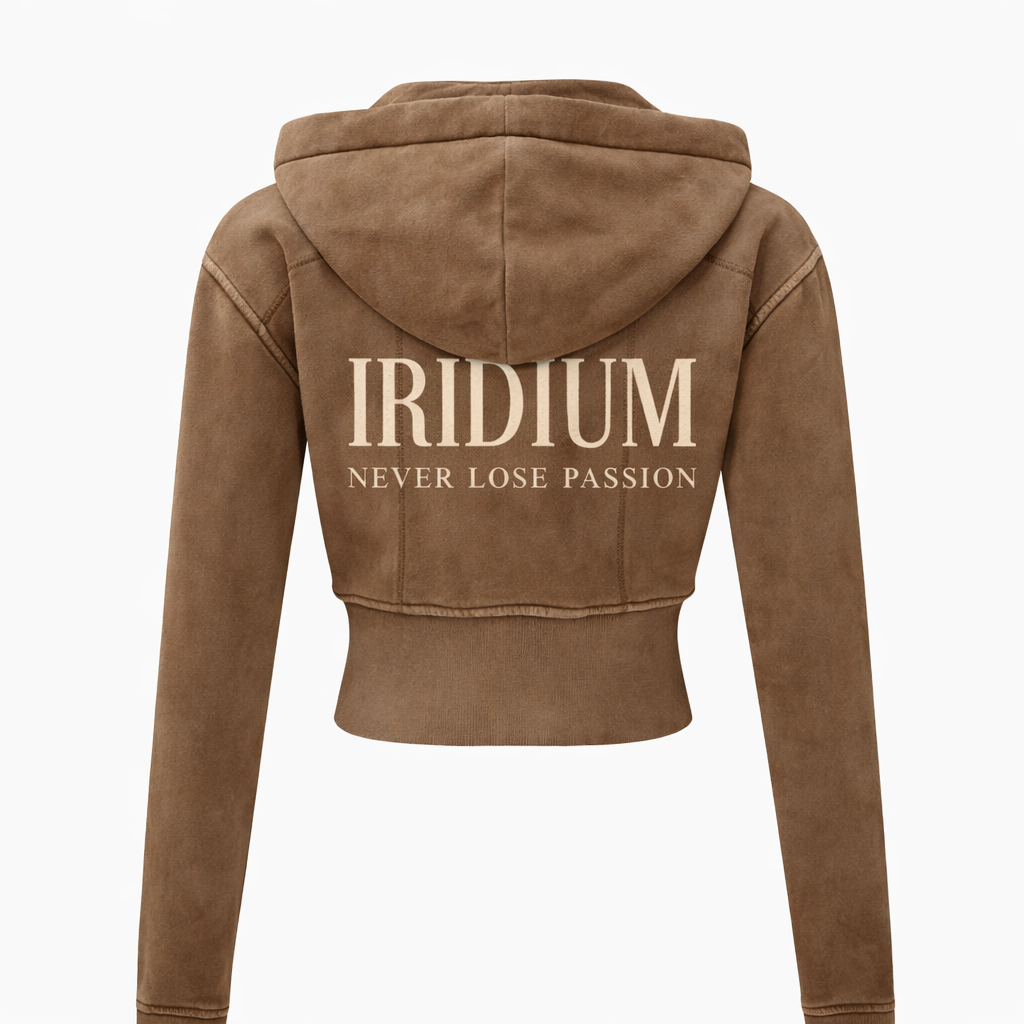 My Boo Washed Cropped Fleece Hoodie