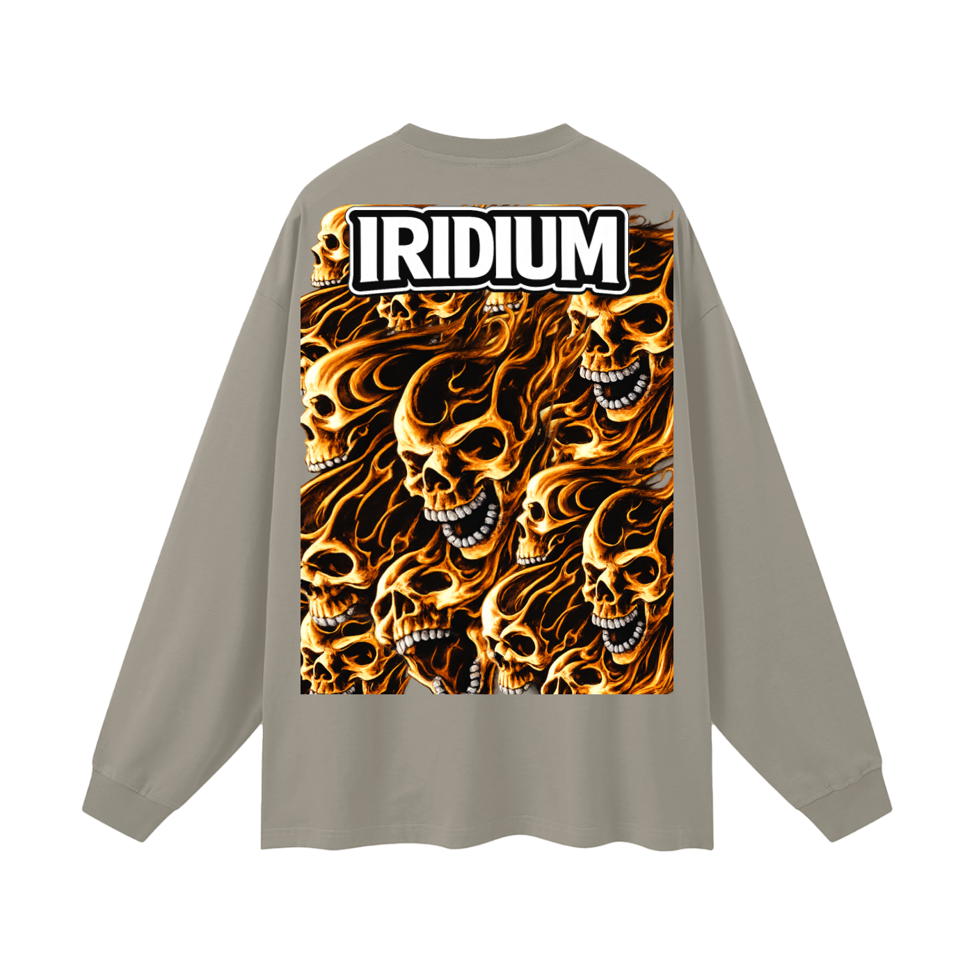 Skull Flame Long Sleeve T-Shirt
