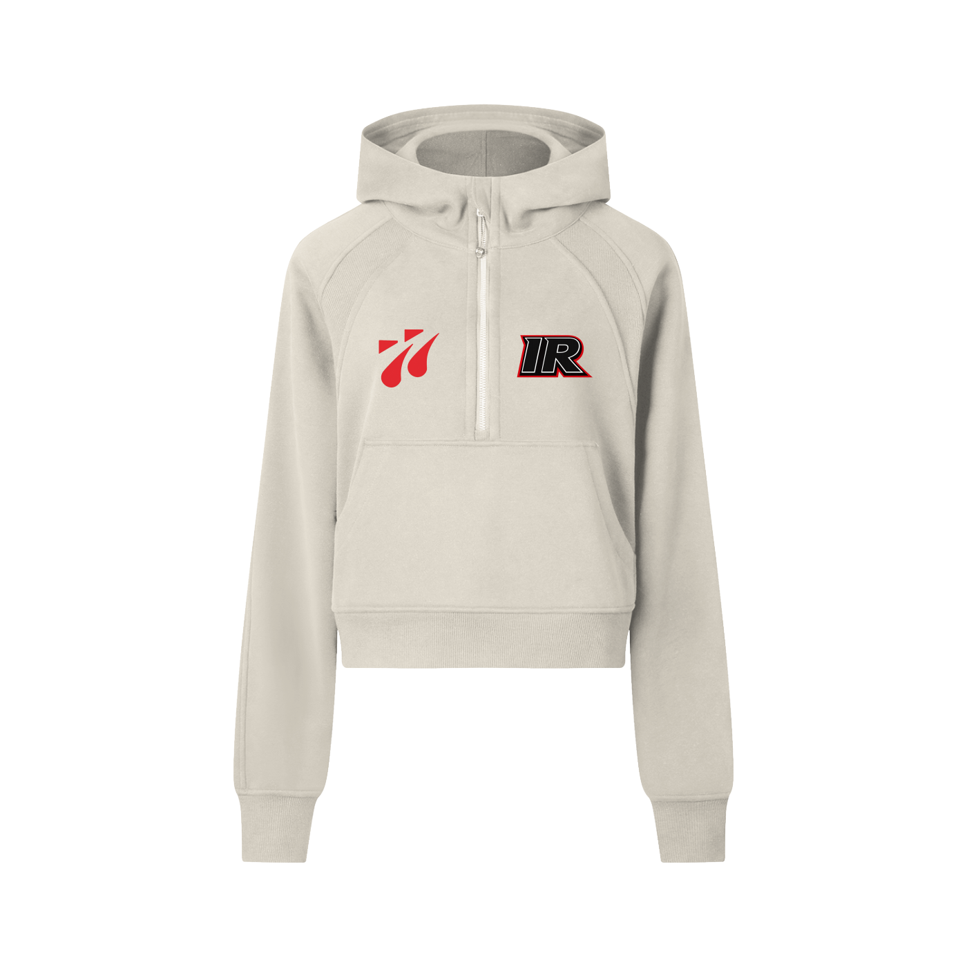 IR Cropped Half-Zip Hoodie
