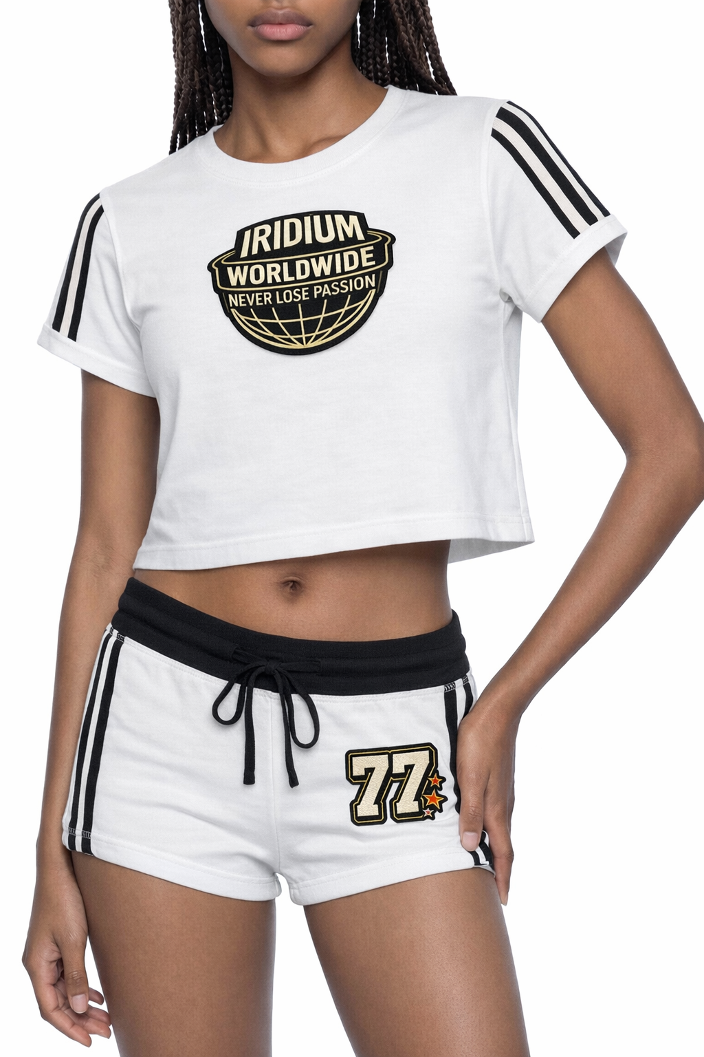 World WIDE Women's Varsity Stripe T-Shirt