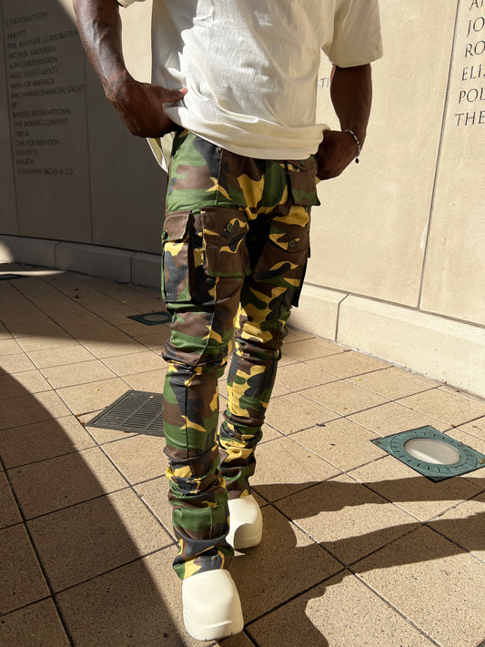 Camo Stacked Cargo Pants 2.0