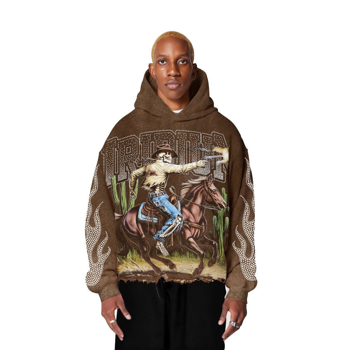 GUNSLINGER INFERNO HOODIE DUST BROWN