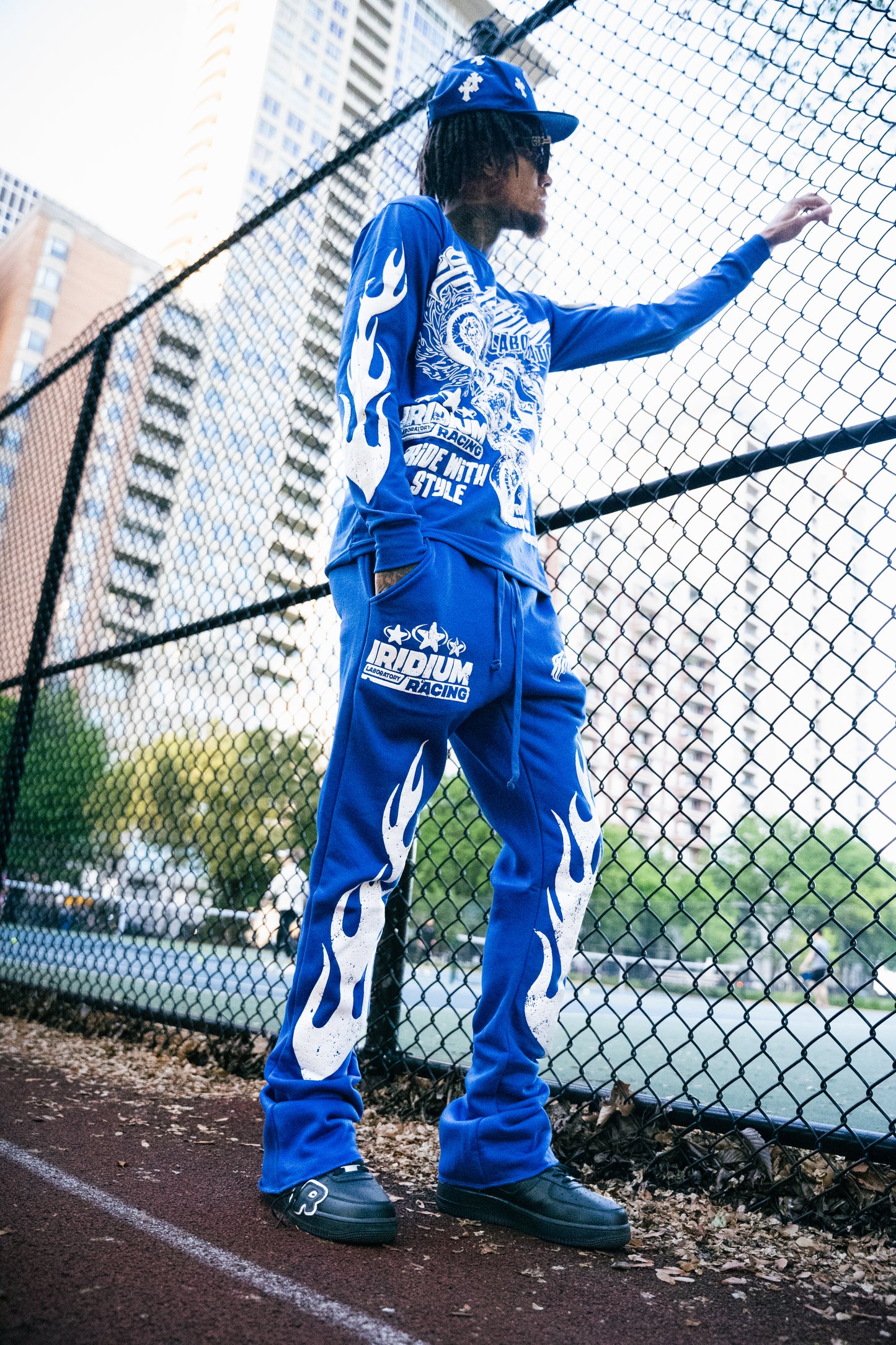 “Royal Blue” Motor Flare Joggers