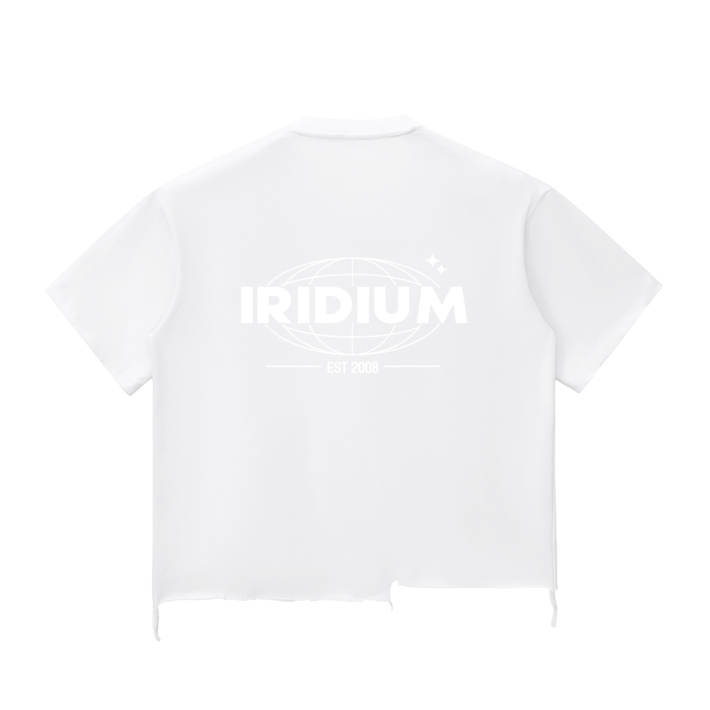 Wolves Stone Wash Raw-Hem Boxy T-shirt