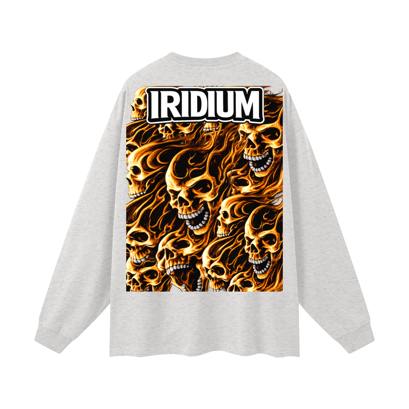 Skull Flame Long Sleeve T-Shirt
