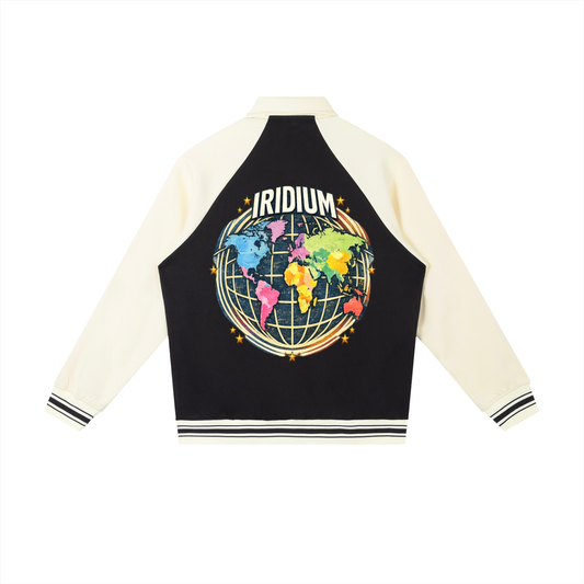 worldwide Raglan Sleeve Baseball Jacket