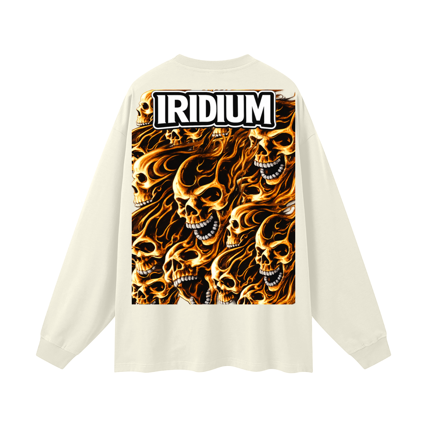 Skull Flame Long Sleeve T-Shirt