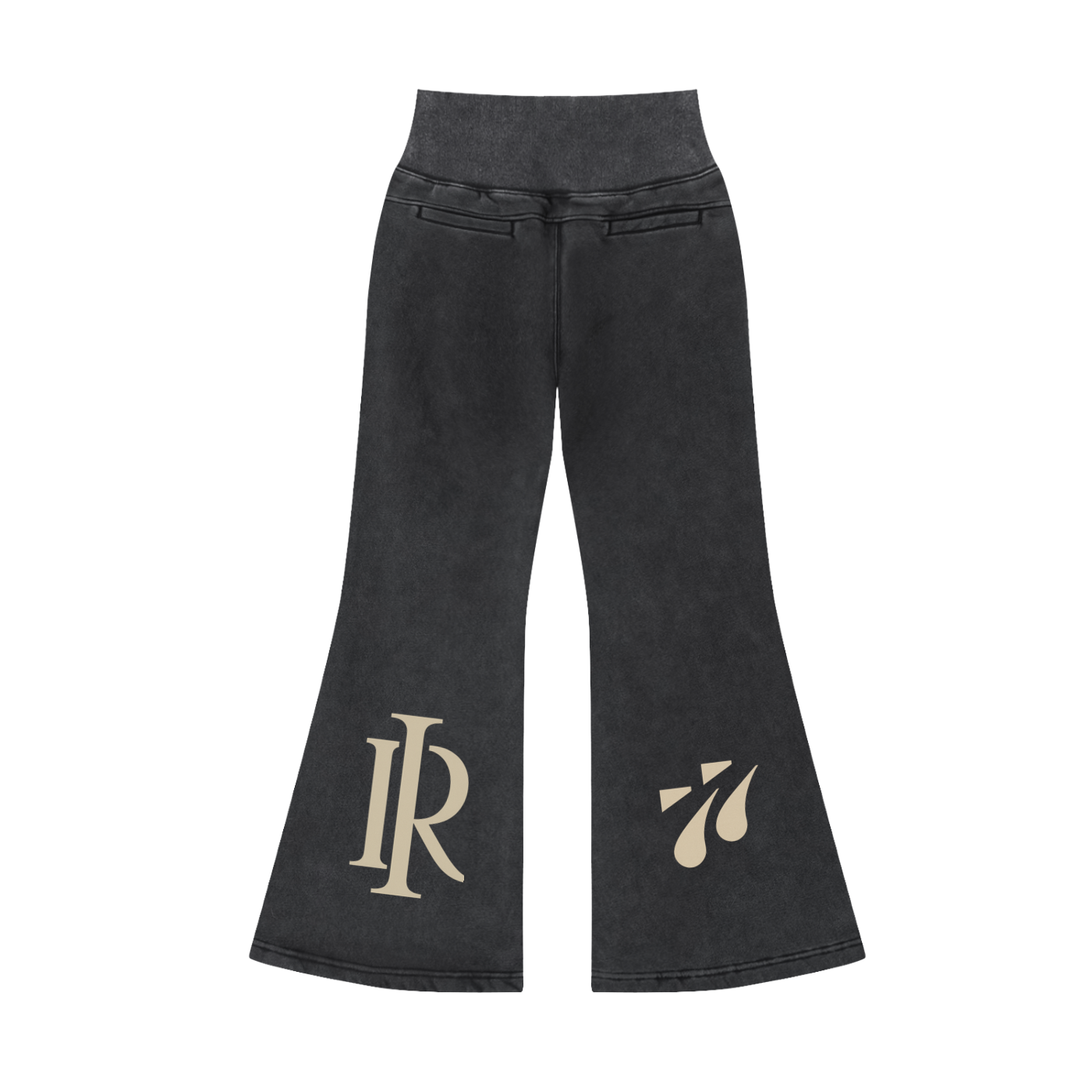 My Boo Vintage Washed Flared Fleece Pants