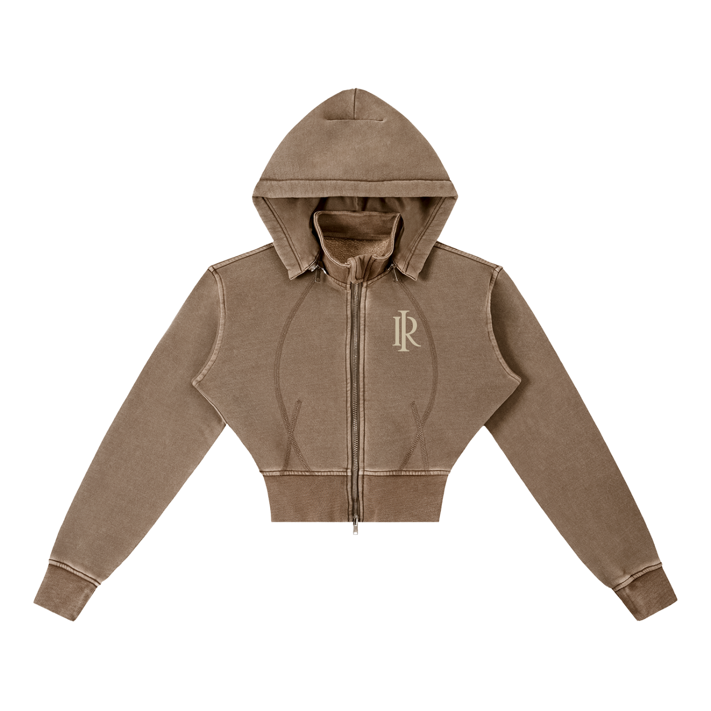 My Boo Washed Cropped Fleece Hoodie