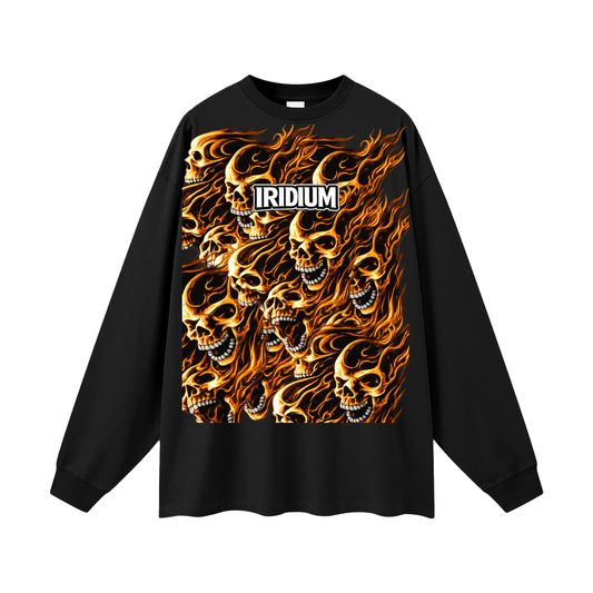 Skull Flame Long Sleeve T-Shirt