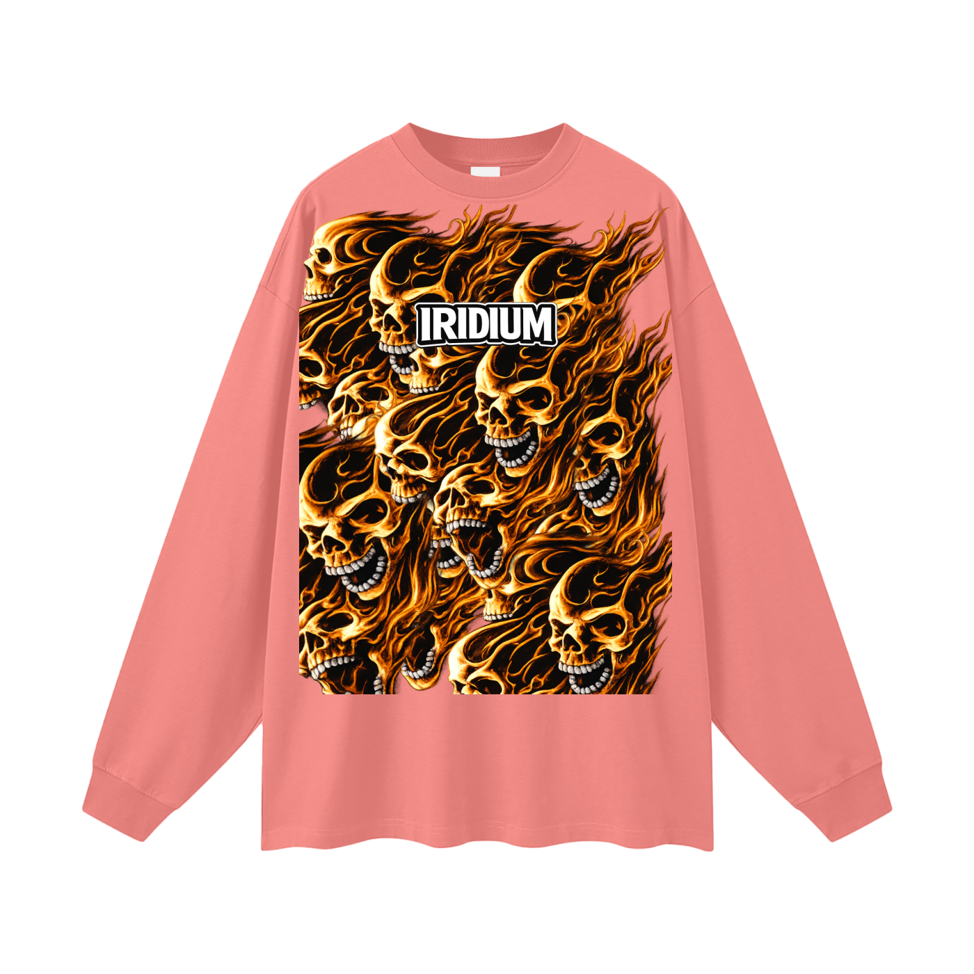 Skull Flame Long Sleeve T-Shirt