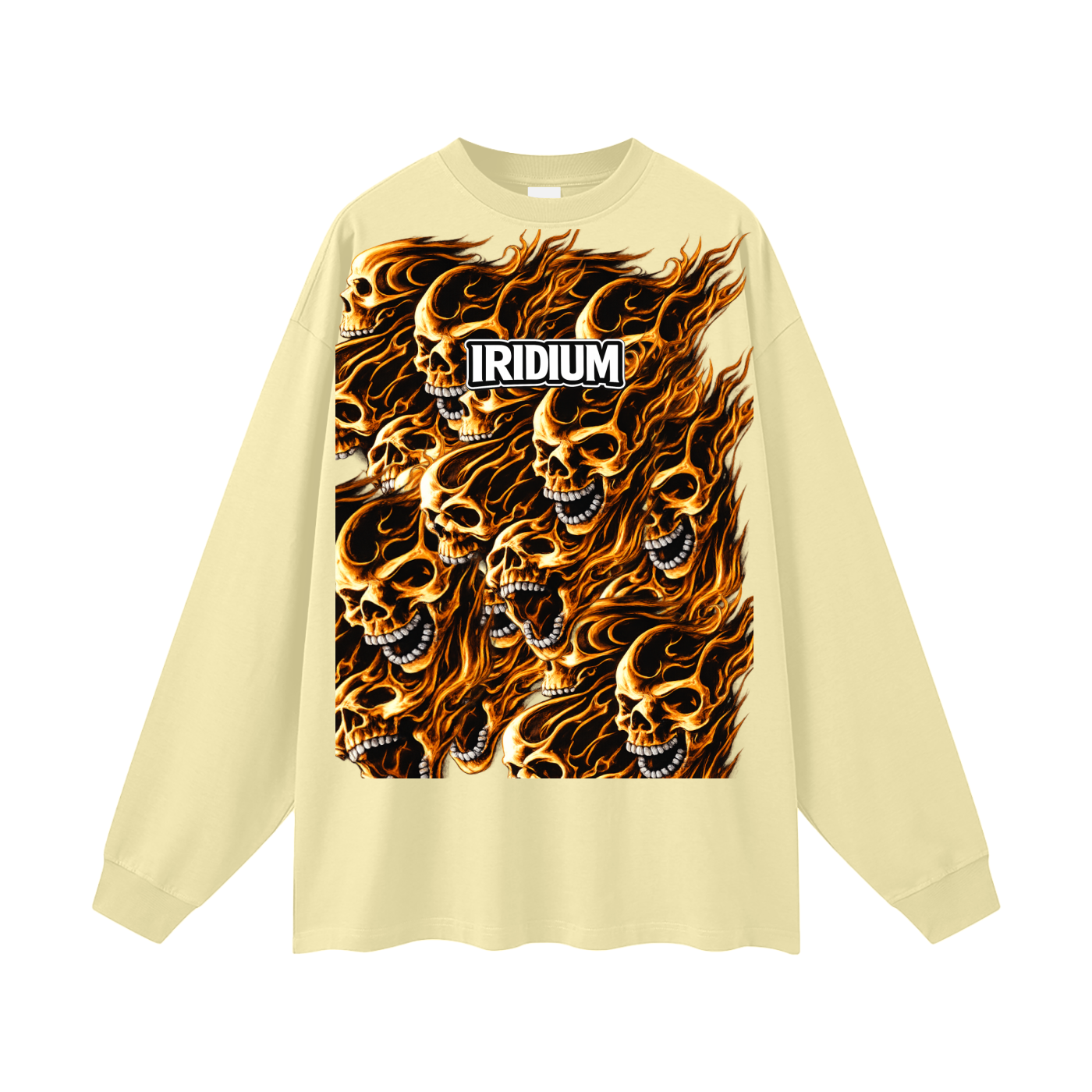 Skull Flame Long Sleeve T-Shirt