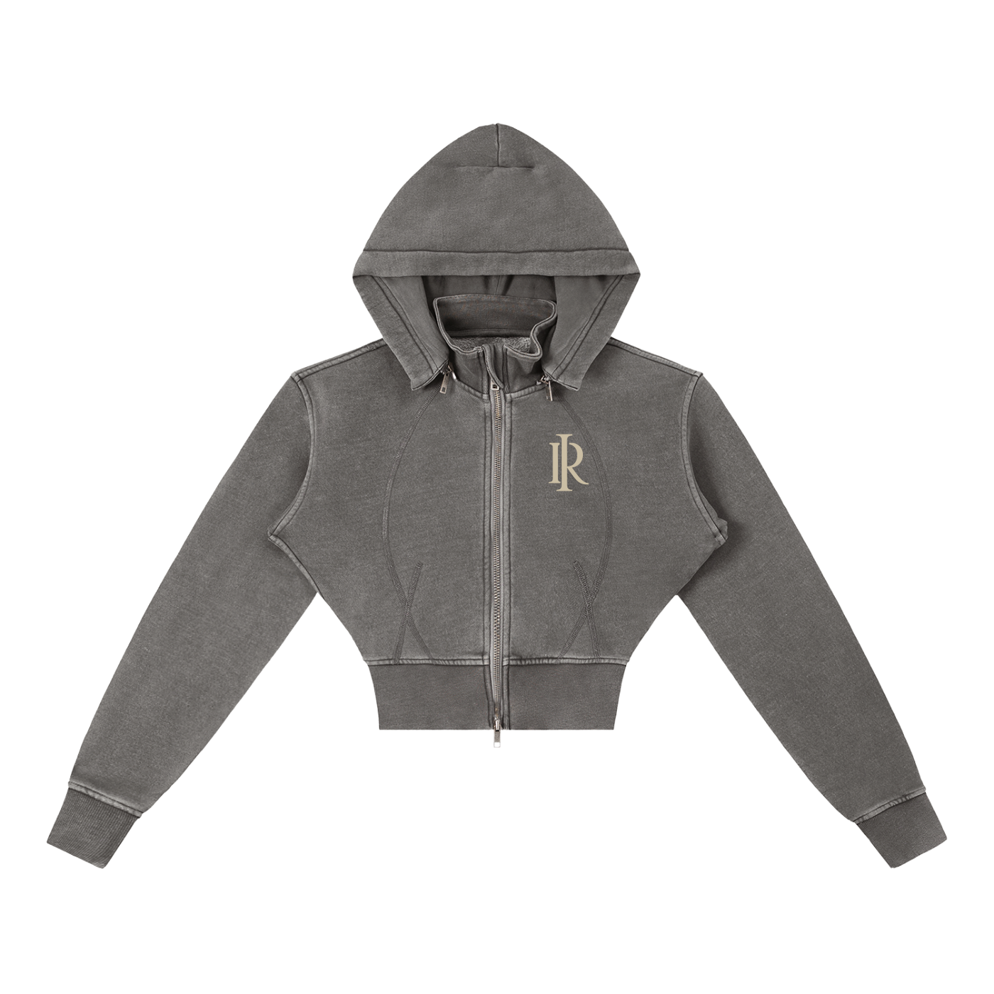 My Boo Washed Cropped Fleece Hoodie