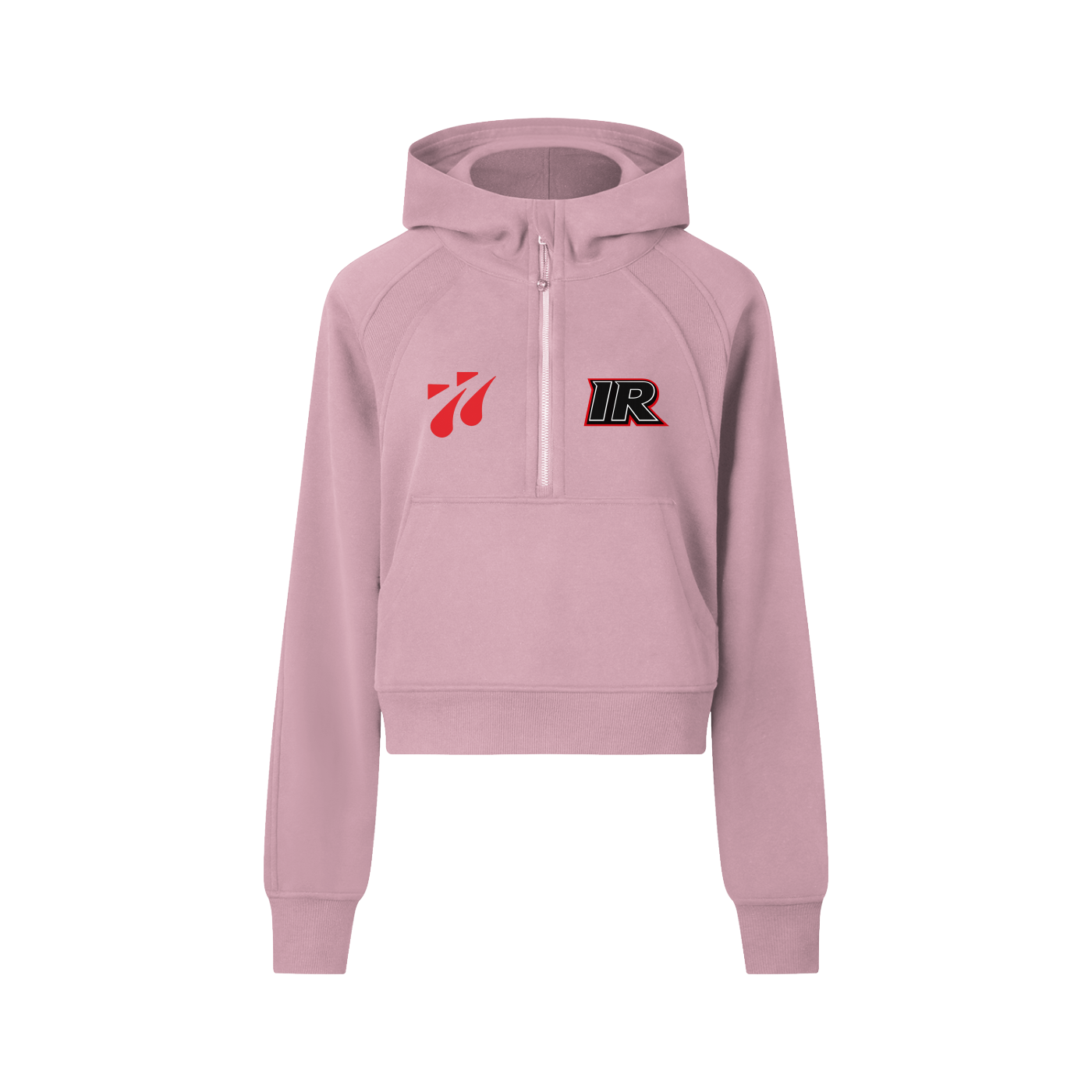 IR Cropped Half-Zip Hoodie