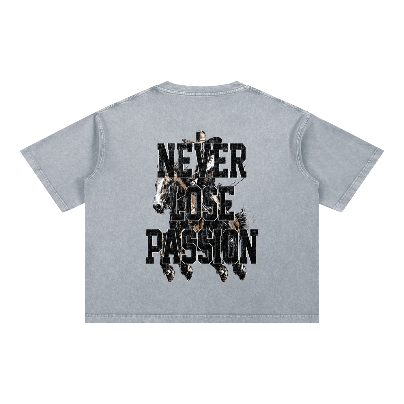 Riders Egde Mineral Wash Boxy Cotton T-Shirt