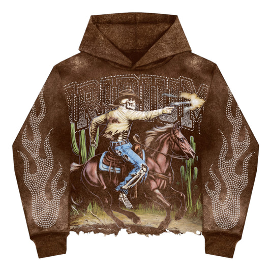 GUNSLINGER INFERNO HOODIE DUST BROWN