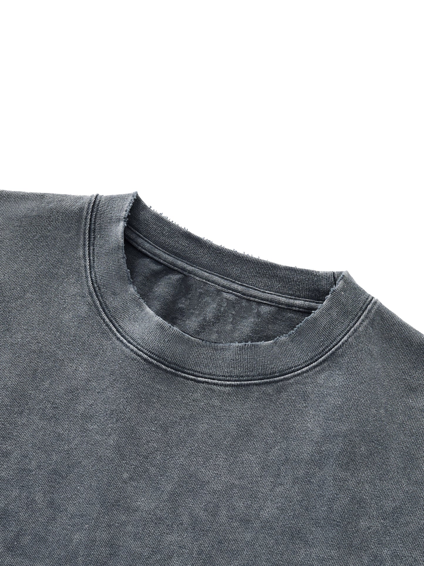 Taming Chaos Snow Wash Raw-Hem Boxy T-s