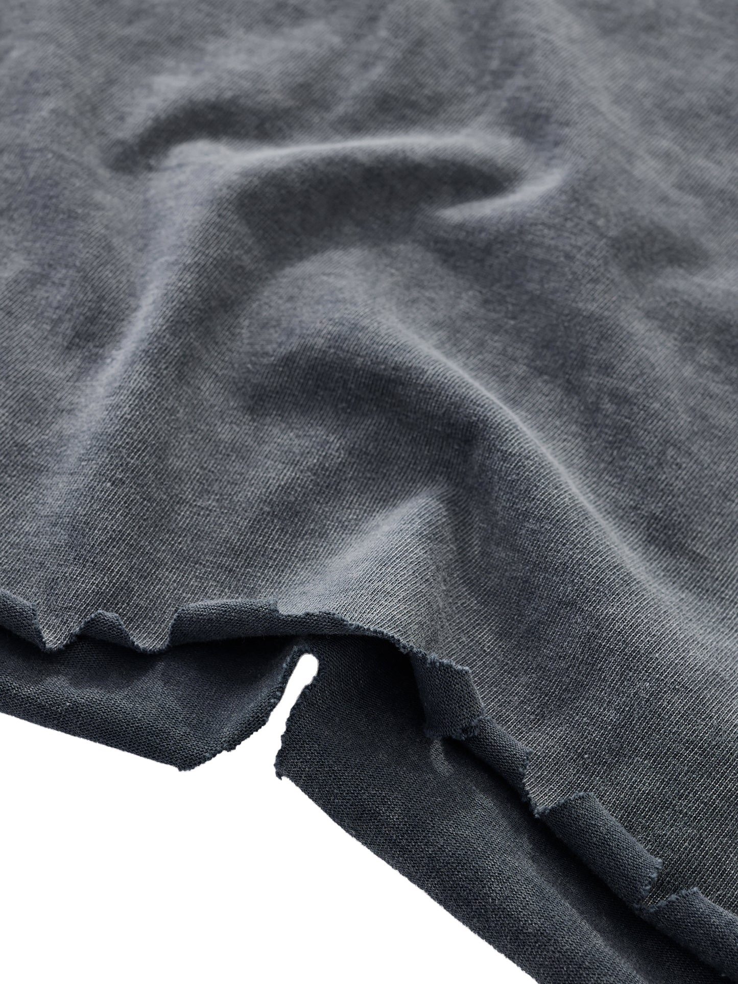 Wolves Stone Wash Raw-Hem Boxy T-shirt