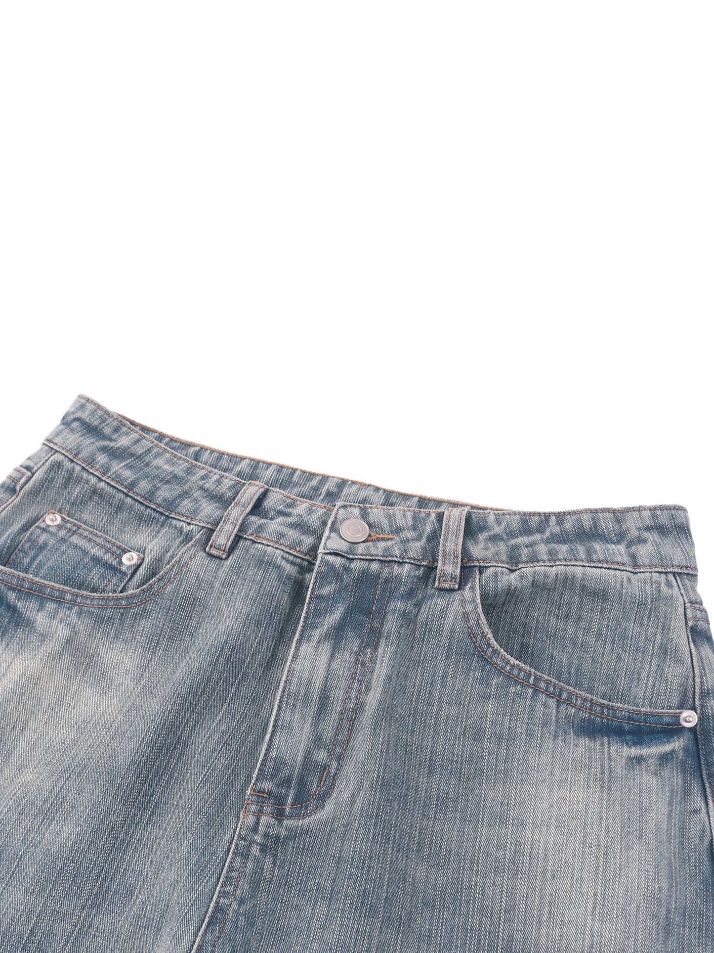 Pressure Again Vintage Wash Distressed Denim Jeans